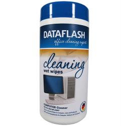 DATA FLASH Servetele umede curatare suprafete plastic 100 buc/set, DATA FLASH