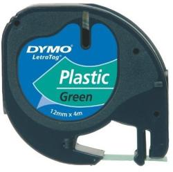 DYMO Banda etichetare 12mm x 4m din plastic verde, DYMO LetraTag