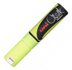 uni Marker creta lichida galben fluorescent, UNI Posca Chalk PWE-8K