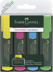 Faber-Castell Textmarker (evidentiator) 4 culori/set, FABER-CASTELL 1548
