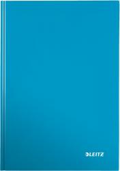 Leitz Caiet A4 80 file dictando albastru metalizat, LEITZ WoW
