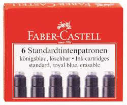 Faber-Castell Rezerva de cerneala (cartus) mica albastra 6 buc/set, FABER-CASTELL