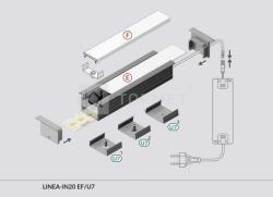 Topmet LED profil "U7" LINEA-IN20 kúpos rögzítő (E4970019)