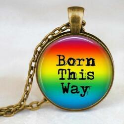 Szivárványos Born This Way nyaklánc