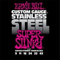 Ernie Ball 2248 Stainless Steel Super Slinky 9-42 - hangszeraruhaz