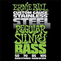 Ernie Ball 2842 Stainless Steel Regular Slinky 50-105 - hangszeraruhaz