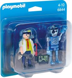 Playmobil Set 2 Figurine Om De Stiinta Si Robot (6844)
