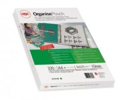 GBC Meleglamináló fólia, 125 mikron, A4, fényes, lefűzhető, GBC (GBC3743156)