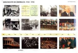 Evenimente cronologice 1930- 1990 -planșă de perete (în limba germană)- planșă de perete