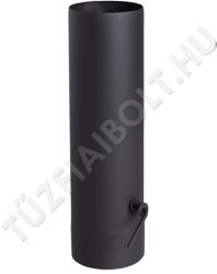 Alföldi-MAGYAR Füstcső huzatszabályzós 120/400 fekete (V05FHS120400)