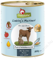 GranataPet Liebling's Mahlzeit Calf & Rabbit 800 g