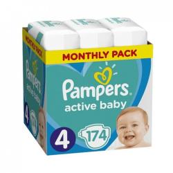 Pampers Active Baby-Dry 4 Maxi 174 db
