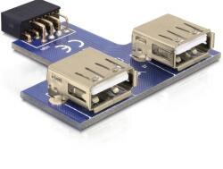  USB aljzat 2xUSB A(F) Delock 41824