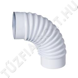 Alföldi-MAGYAR Zománcozott füstcső könyök 130/90° fehér (V05ZK13090)