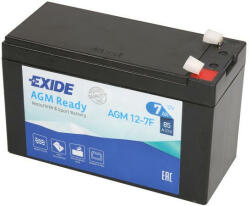 Exide AGM SLA 7Ah 85A right+ AGM12-7F