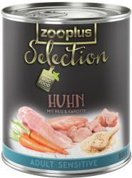 zooplus Selection Adult Sensitive Chicken & Rice 6x400 g
