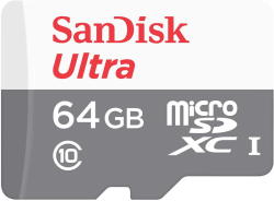 SanDisk microSDXC Ultra 64GB C10/UHSI (SDSQUNS-064G-GN3MN)
