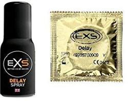 EXS Condoms Delay Pack - Delay Spray orgazmus késleltető spray 50ml & 10db óvszer