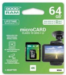 GOODRAM microSDXC 64GB C10/UHS-I M3AA-0640R11-DD