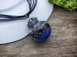 R. M. ékszer Műgyanta préselt nagy levendula virágos nyaklánc (5677BA)