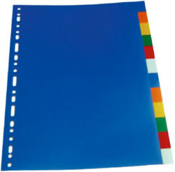 OPTIMA Separatoare plastic color, 12 culori/set, OPTIMA