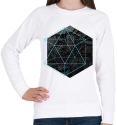 printfashion Hexagonal - Női pulóver - Fehér (344956)