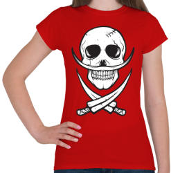 printfashion Csontbajusz - Női póló - Piros (109106)
