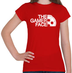 printfashion Gamer Face - Női póló - Piros (310815)