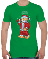 printfashion Lego Télapó - Férfi póló - Zöld (139328)
