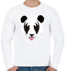 printfashion Kiss of a panda - Férfi pulóver - Fehér (225580)