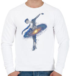 printfashion Cosmic dance - Férfi pulóver - Fehér (219494)
