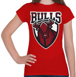 printfashion Bulls - Női póló - Piros (123439)