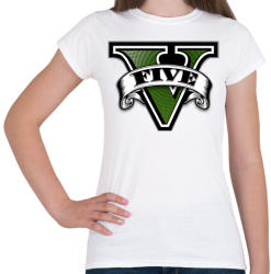 printfashion GTA V logo - Női póló - Fehér (306861)