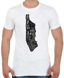 printfashion Manhattan - Férfi póló - Fehér (227812)