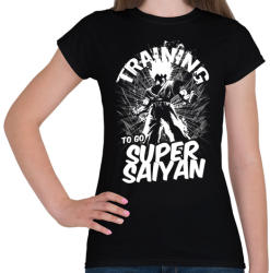 printfashion Training to go super saiyan - Női póló - Fekete (377868)