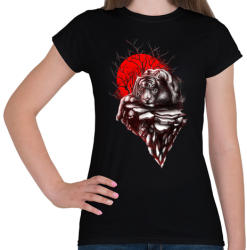 printfashion Tigris territórium - Női póló - Fekete (391827)