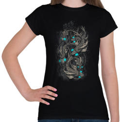 printfashion Robothalak - Női póló - Fekete (106877)