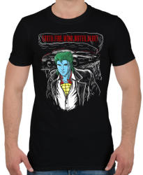 printfashion Határok - Férfi póló - Fekete (39756)