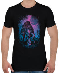 printfashion Bújócska - Férfi póló - Fekete (115633)