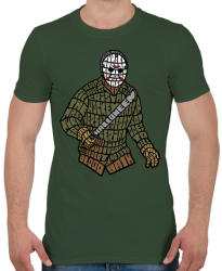 printfashion Jason - Férfi póló - Katonazöld (161377)