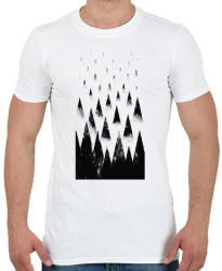 printfashion Black hills - Férfi póló - Fehér (216509)