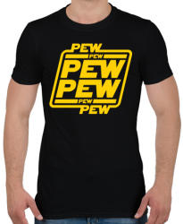 printfashion Lézerkardozás - Férfi póló - Fekete (212195)