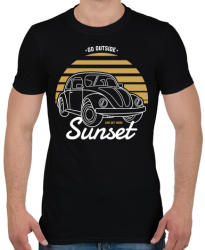 printfashion Naplemente - Férfi póló - Fekete (131002)