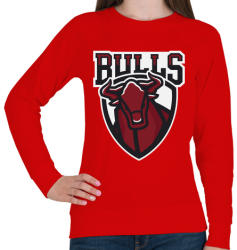 printfashion Bulls - Női pulóver - Piros (123462)