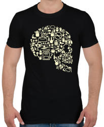 printfashion Gyilkos füst - Férfi póló - Fekete (393614)
