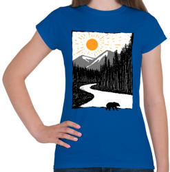printfashion Vadon - Női póló - Királykék (258266)