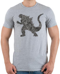 printfashion Kaiju - Férfi póló - Sport szürke (213331)