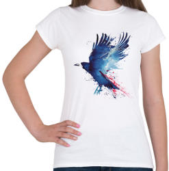 printfashion Bloody crow - Női póló - Fehér (216978)