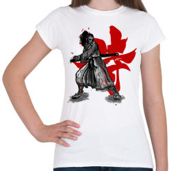 printfashion Szamuráj szellem - Női póló - Fehér (64549)