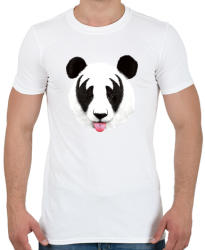 printfashion Kiss of a panda - Férfi póló - Fehér (225556)